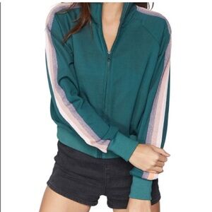 Spiritual Gangster teal track jacket